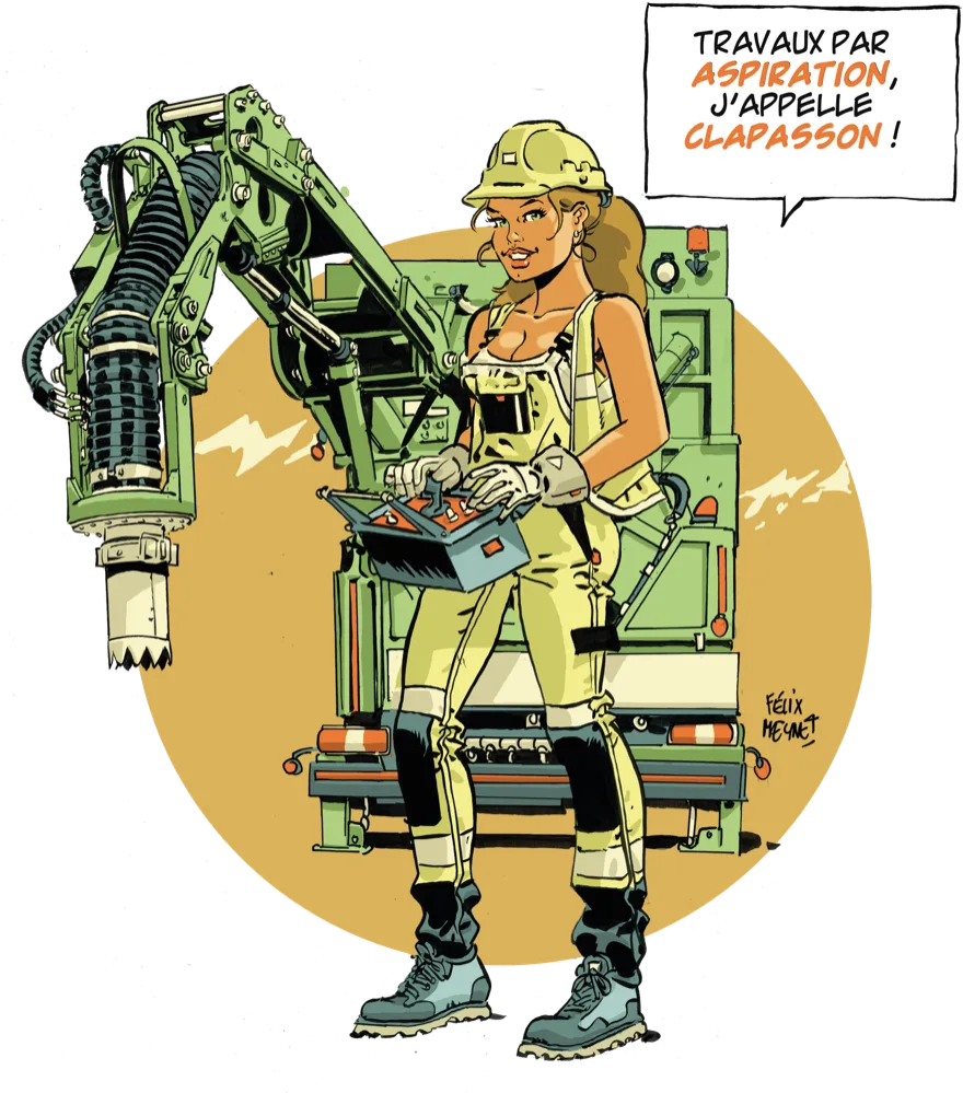 Aspiratrice-excavatrice Clapasson